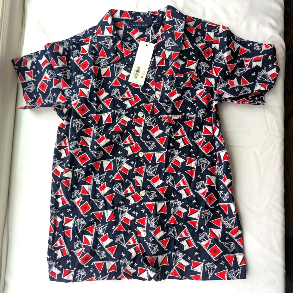 Janie&Jack Poplin Nautical Shirt